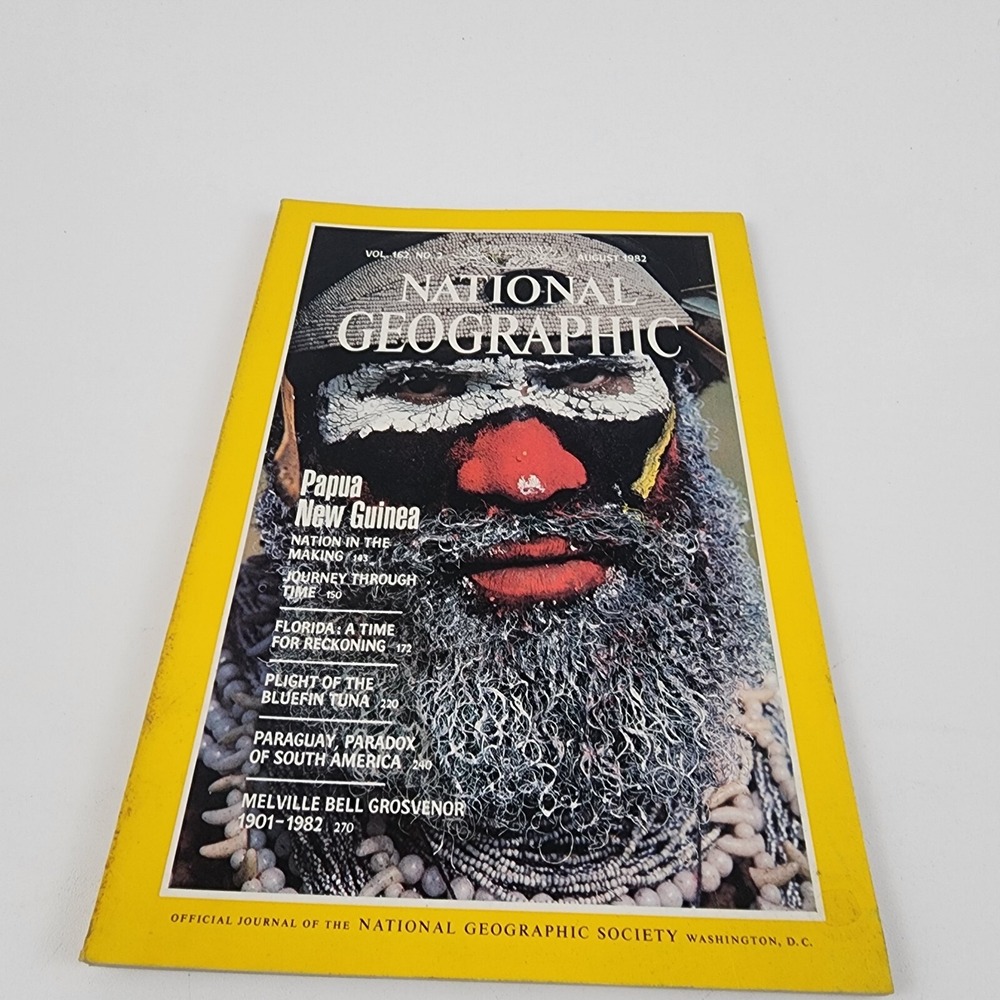 National Geographic Magazine August 1982 No Insert